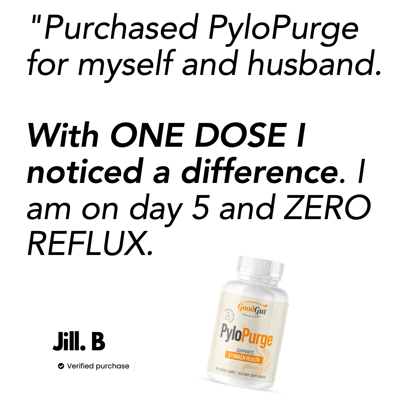 PyloPurge - Herbal Treatment For H Pylori Bacteria Stomach Health GoodGut Nutrition